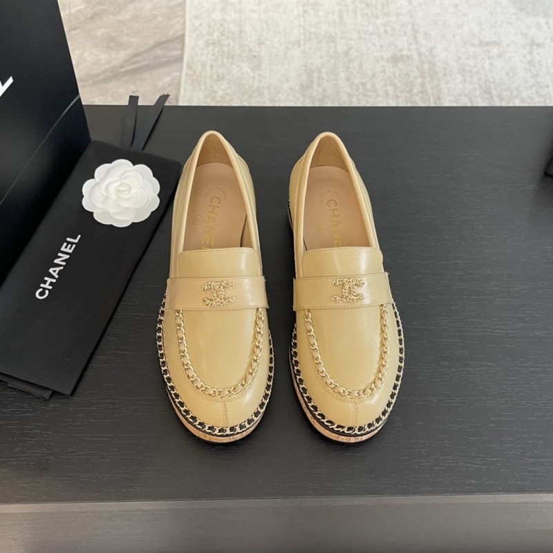 Ch*el leather shoes